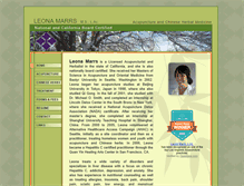 Tablet Screenshot of leonamarrs.com